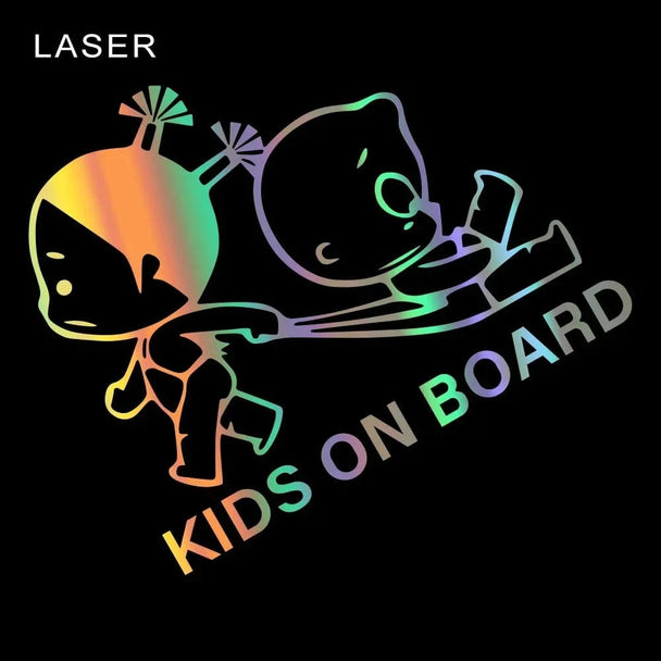 car stickers rear window Colorful Laser / 28X23.6CM