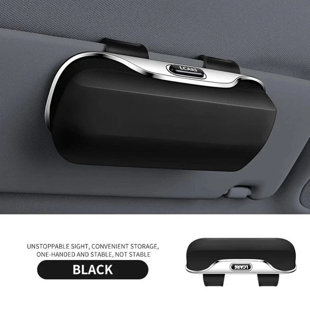 Car sun visor glasses holder clip  black
