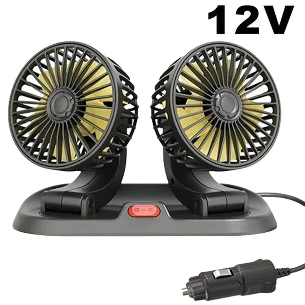 Car ventilation fan 2 Head 12V Car cigar
