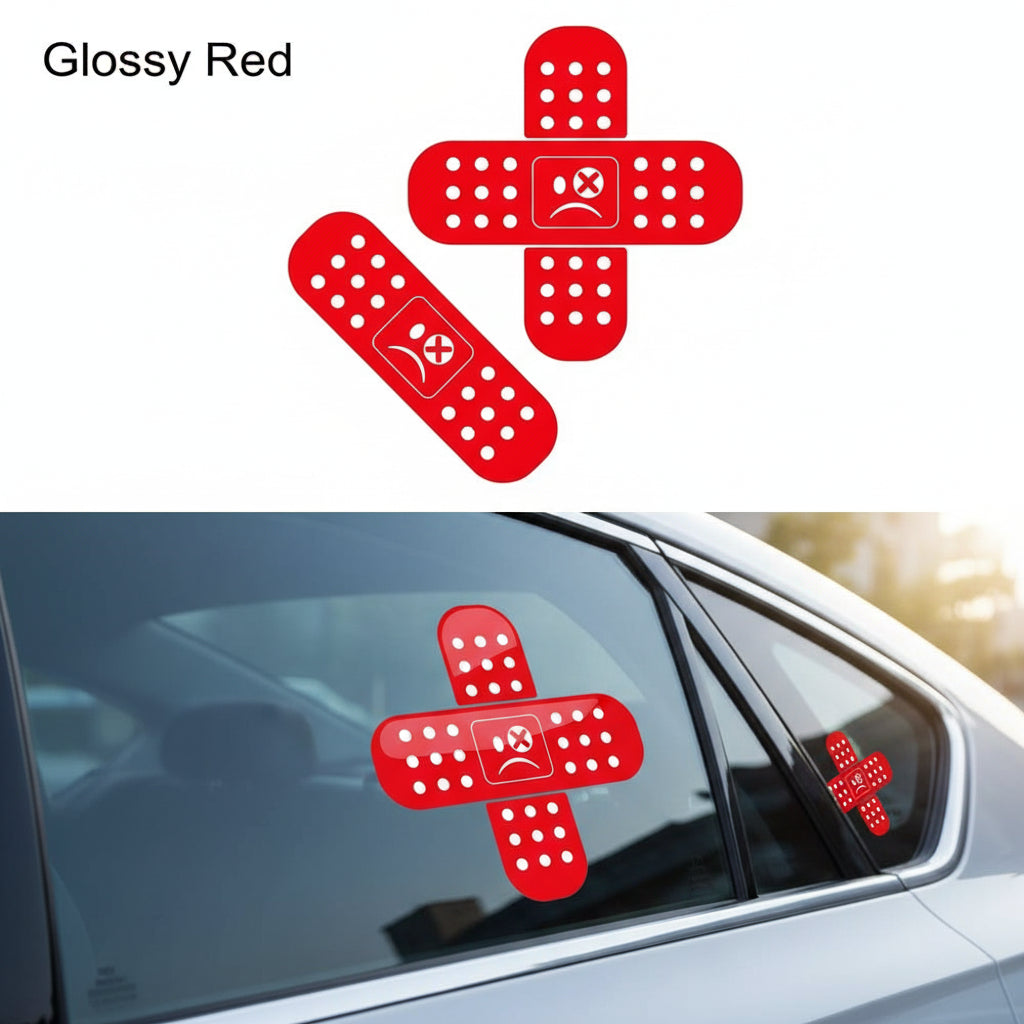 car window stickers near me Glossy Red / 1PC