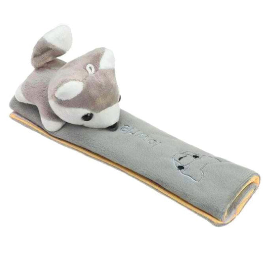 Cartoon seat belt plush Grey Fox
