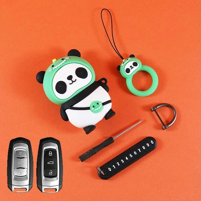 cheap silicone car key cover B-Panda / 1PCS
