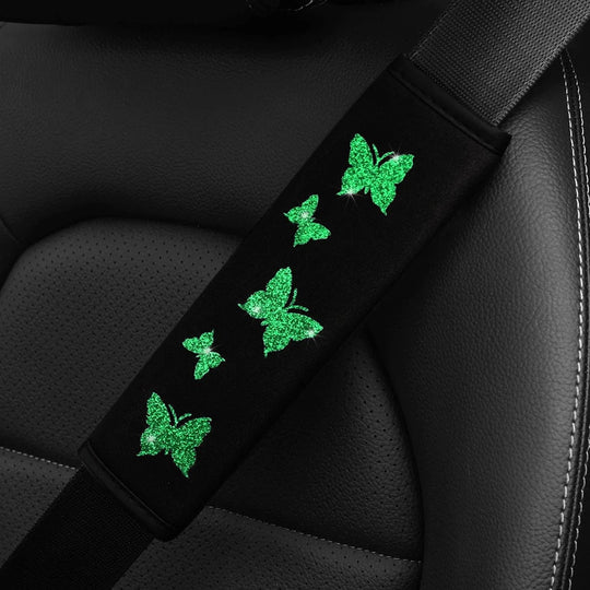 child car seat belt cover  Green