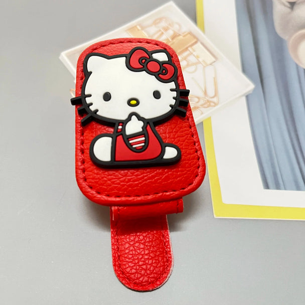 Clip on sun visor car  red red