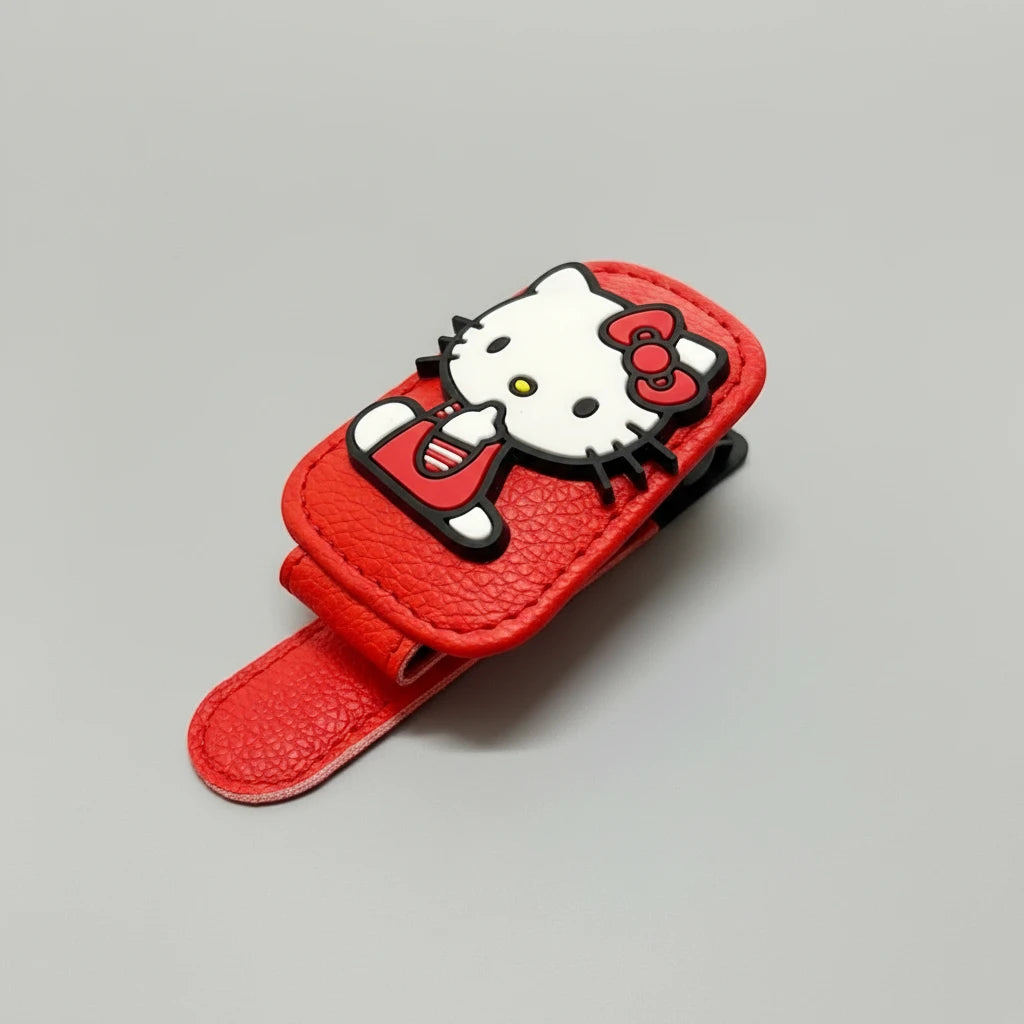 Clip on sun visor car  red red