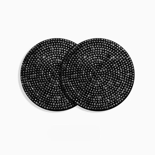 coasters for car cup holders 2 pcs black