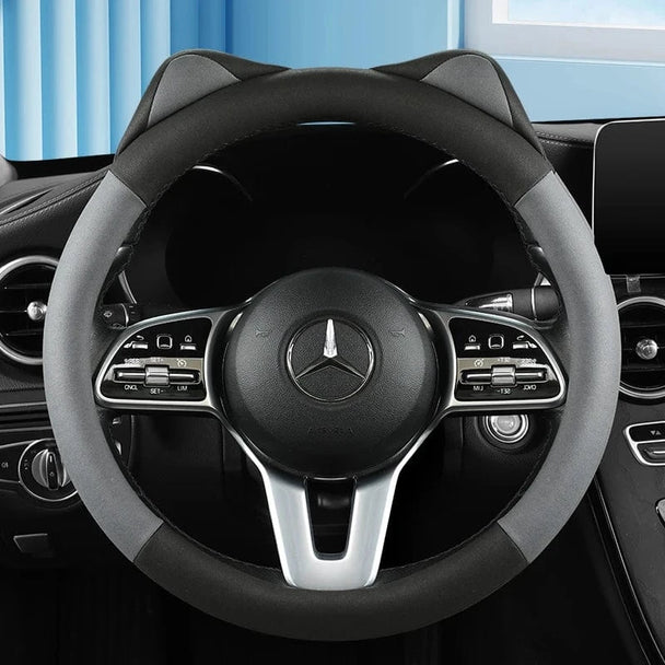 Cool car steering wheel covers Gray
