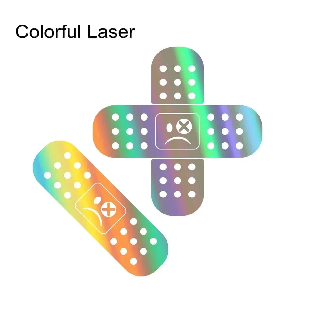 custom stickers for cars windows Colorful Laser / 4PCS