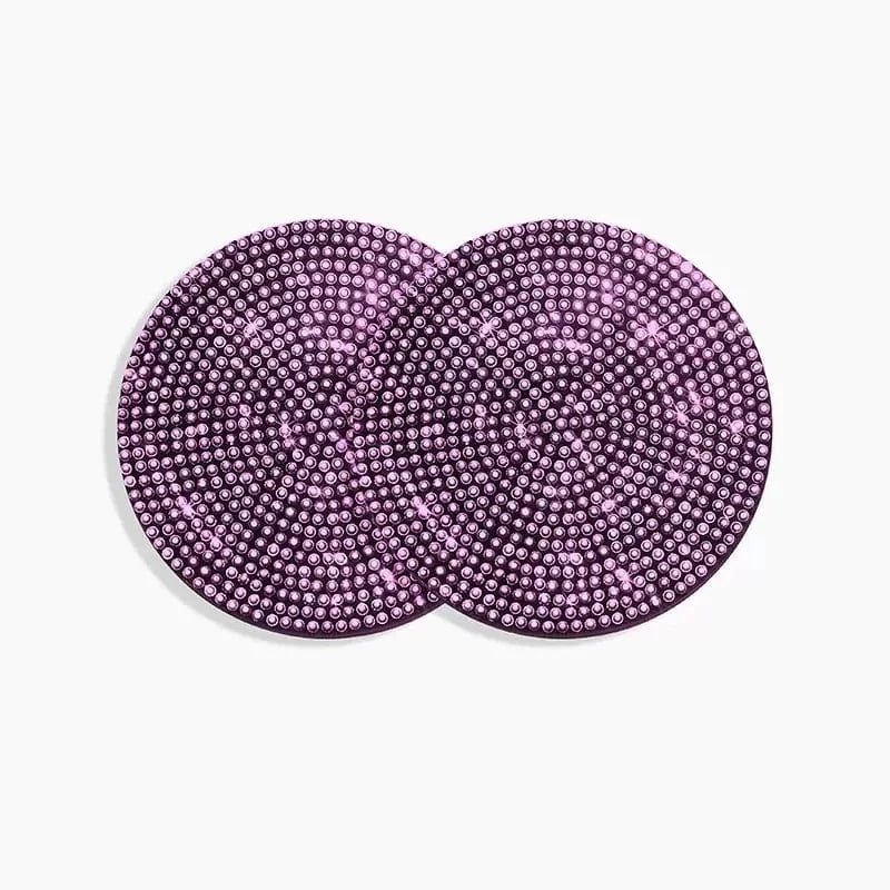 cute car coasters 2 pcs pink