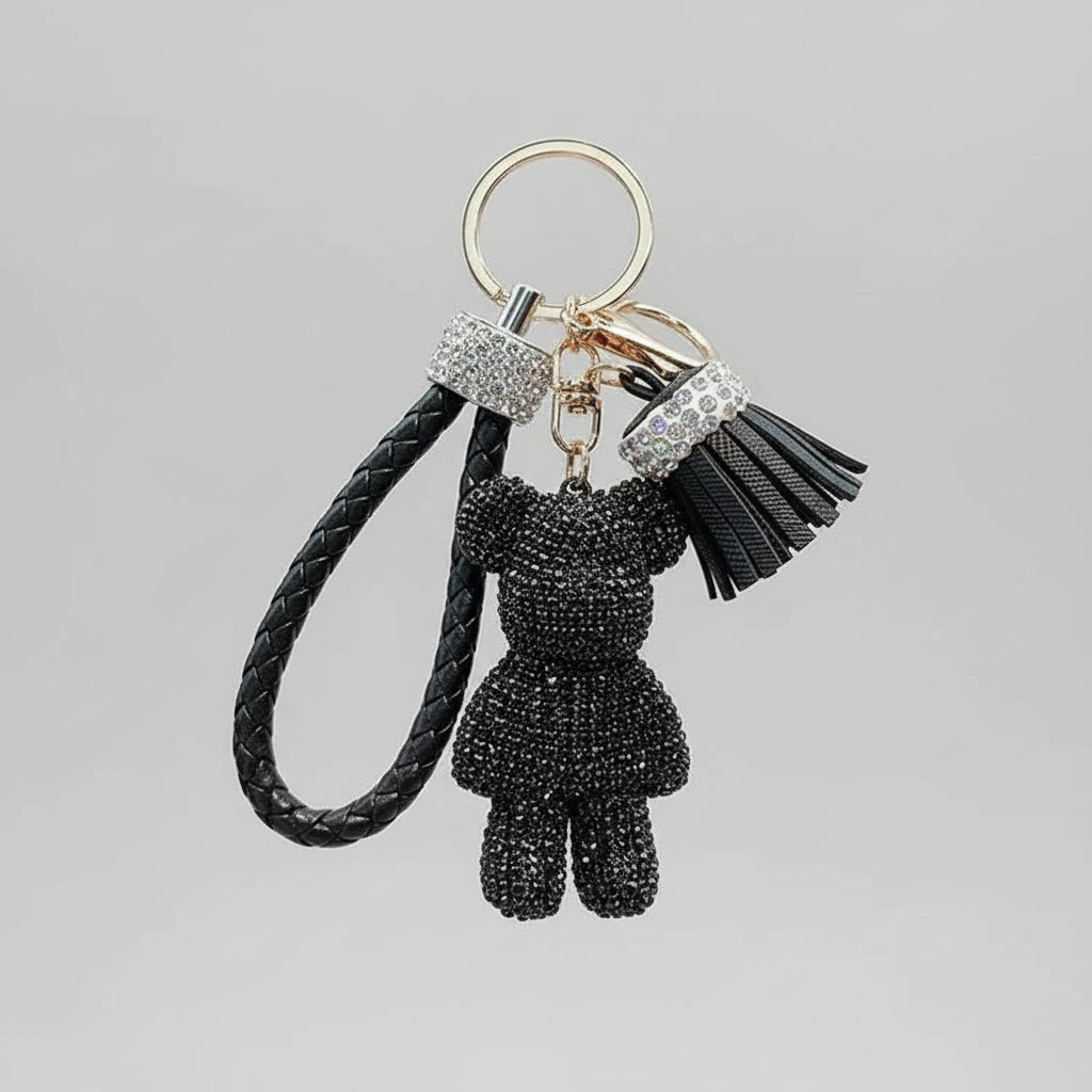 cute car keyrings black