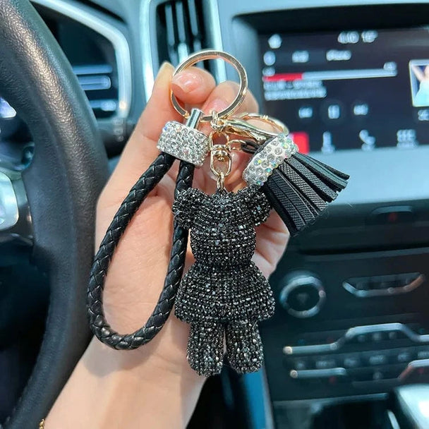 cute car keyrings black