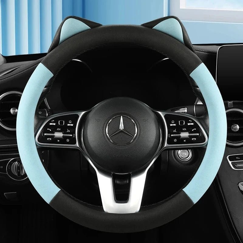 Cute car steering wheel covers Blue