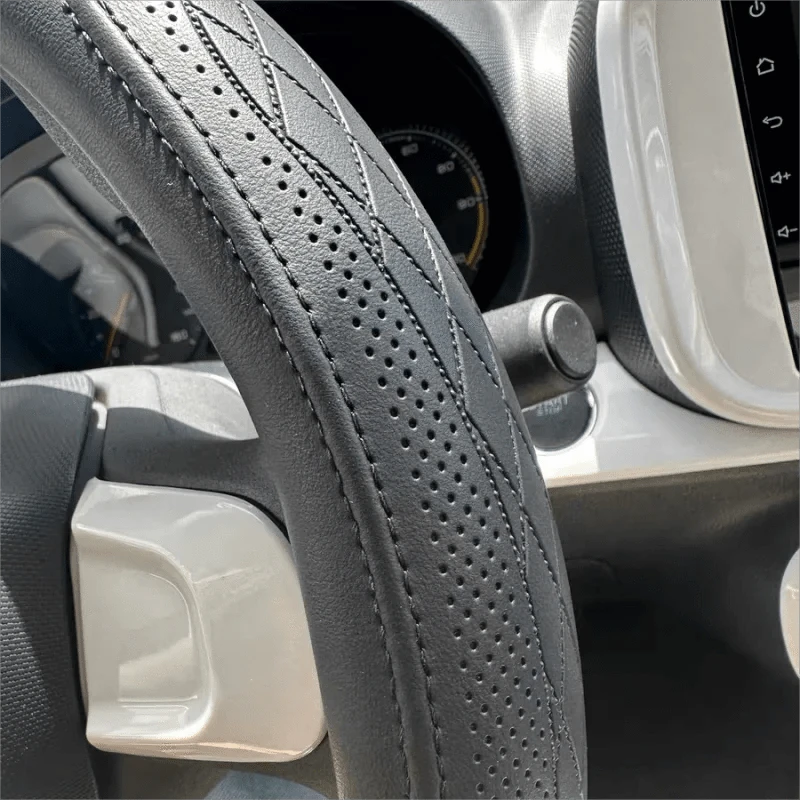 D shape steering wheel cover Gray Type D