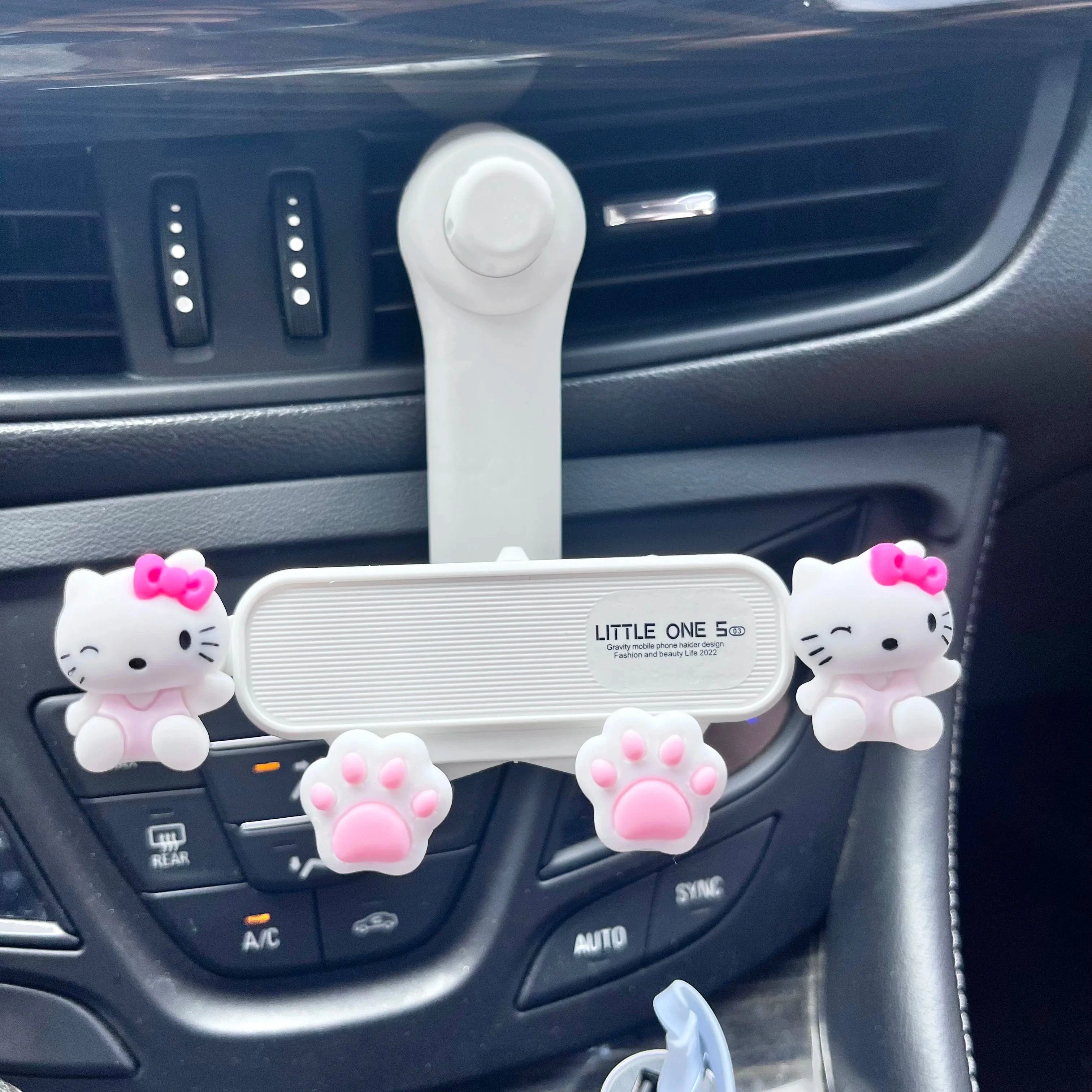 dashboard car phone holder white kdm