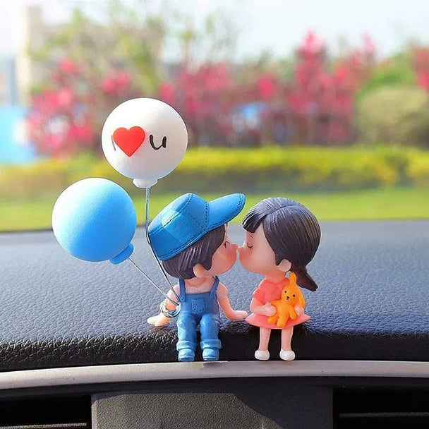 decorations for car dashboard​ White Blue Balloon