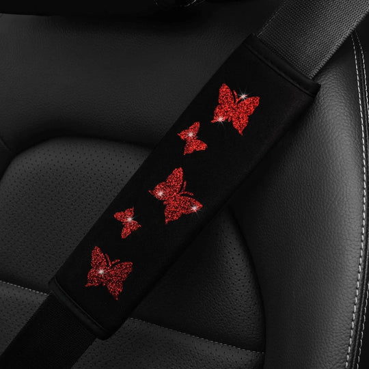 disney princess car seat belt cover Red