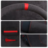 diy leather steering wheel cover  Black thread