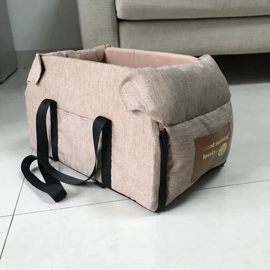 dog bed car seat khaki Small