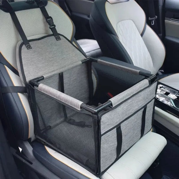 dog bed for car front seat Light Grey