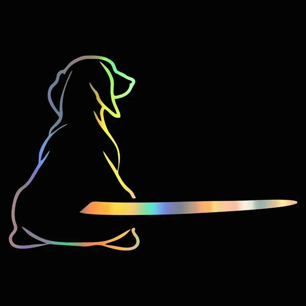 dog car window decals stickers  G127 LASER / 21CMX31CM