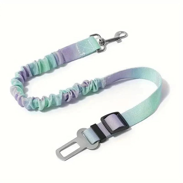 dog seat belt for car light green