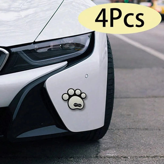 dog stickers for cars White