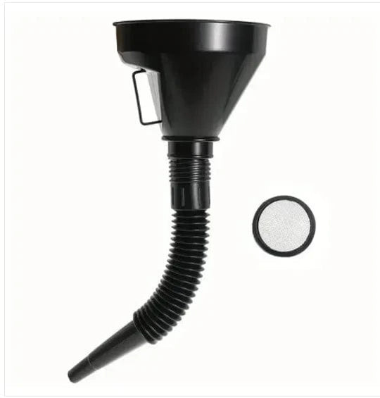 Engine oil filler funnel   Fuel funnel black