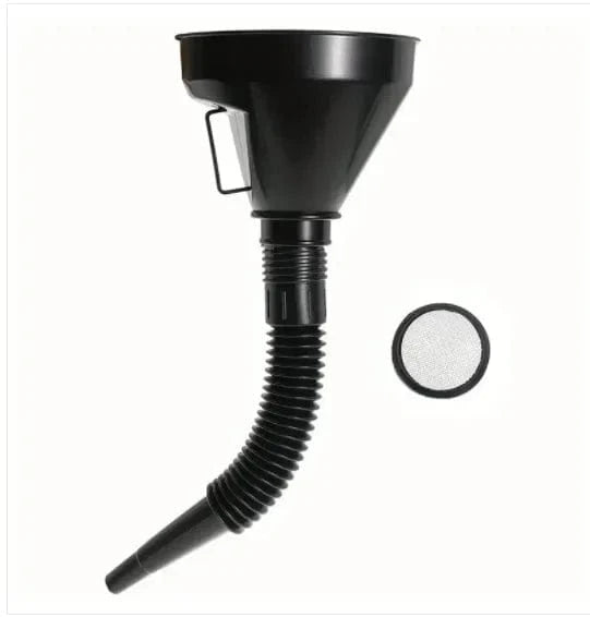 Engine oil filler funnel   Fuel funnel black