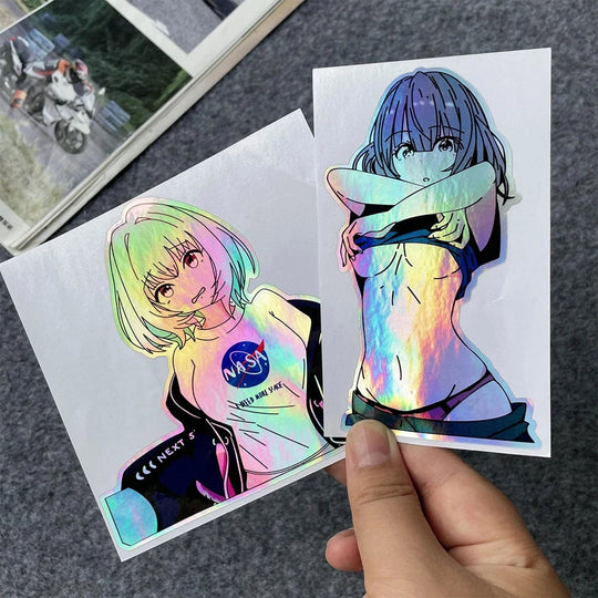 funny car bumper stickers CD 2PCS