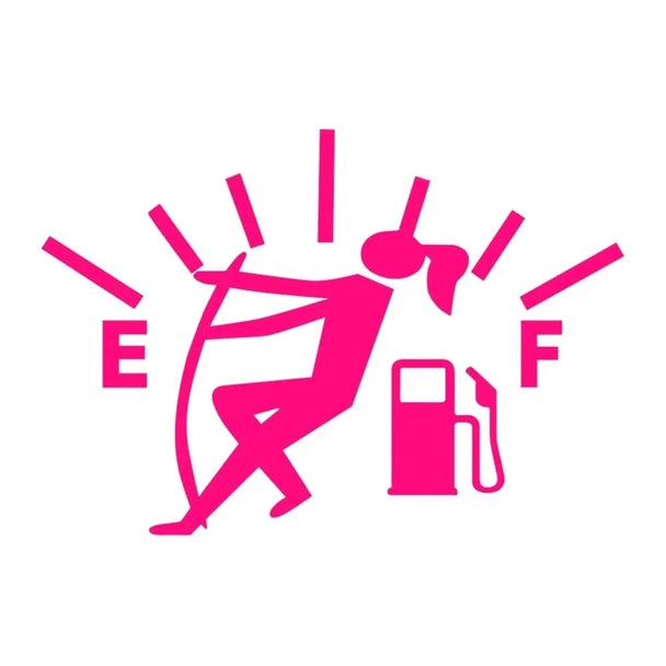 funny car decal stickers Lady pink