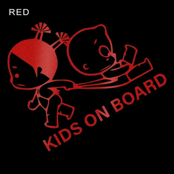 Funny car stickers for moms Red / 28X23.6CM
