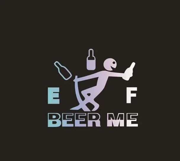 funny car stickers Najiu color gradient