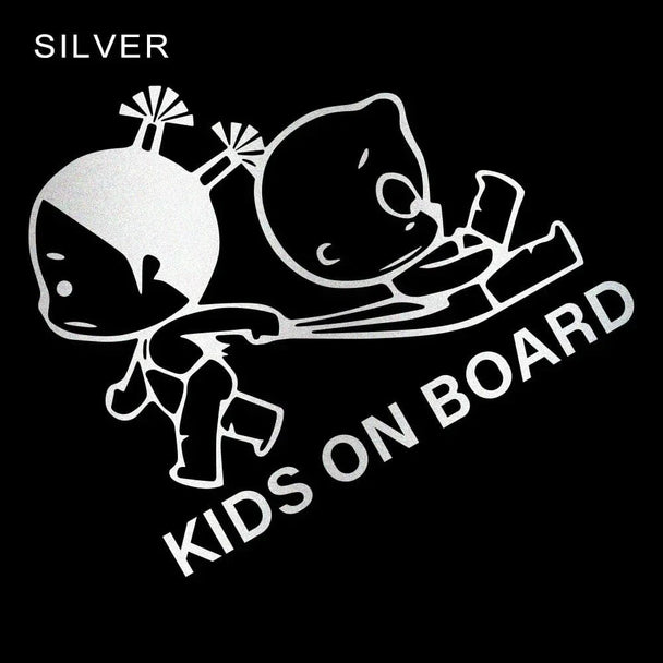 funny car window stickers Silver / 28X23.6CM