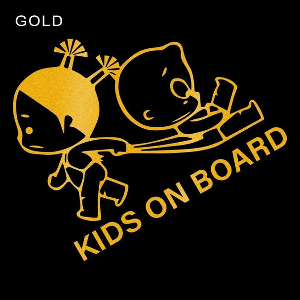 Funny mom car stickers  Gold / 19X16CM