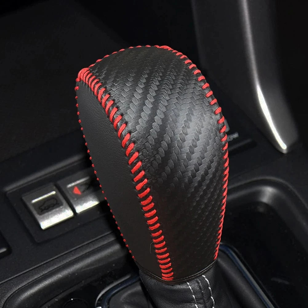 gear shift knob cover leather​ D