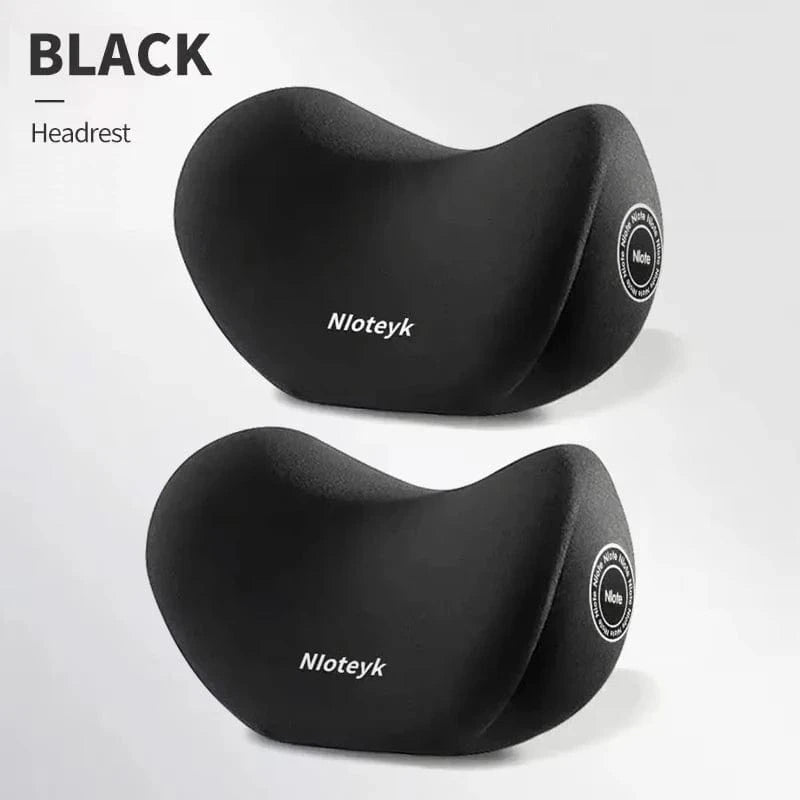 headrest pillow for car  2PC black pillow