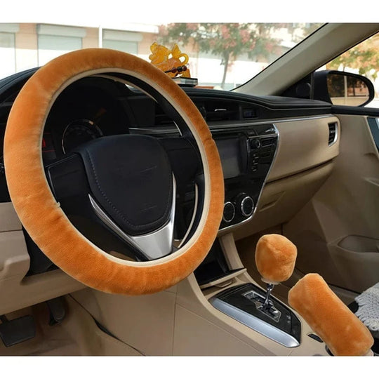 Heated steering wheel covers for cars B-Gold-3PCS