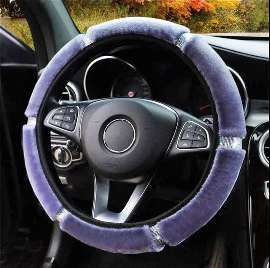 Heated steering wheel covers for cars grey