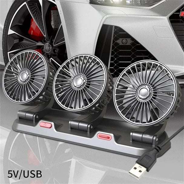 Heater fan for car 3 Head 5V USB
