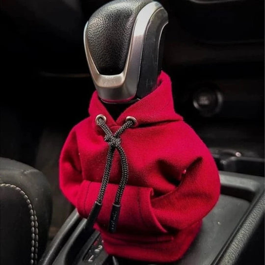 hoodie car gear shift cover f1 Red