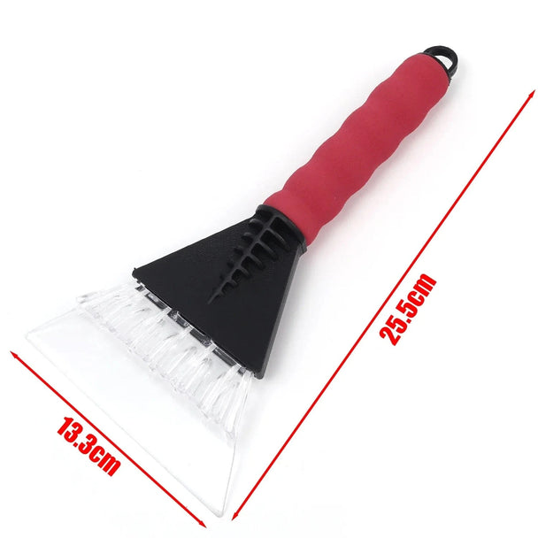 ice scraper brush for car red