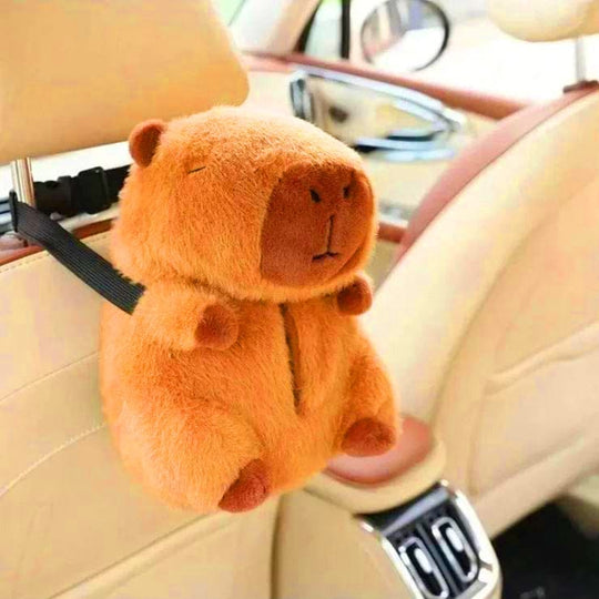 infant neck pillow for car seat  capybara tissue box