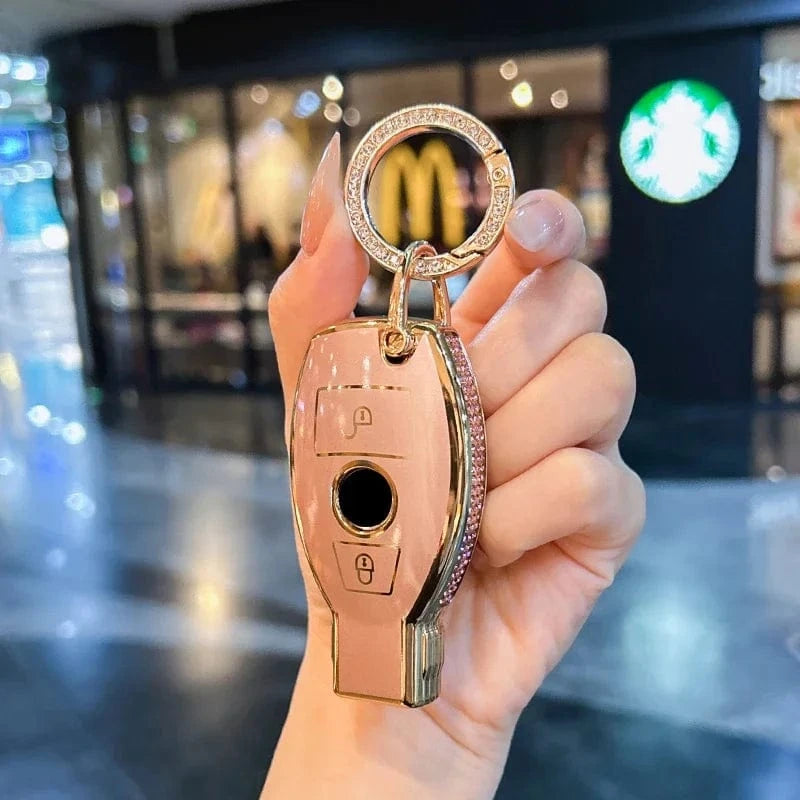 key case for car key C-Pink-buckle