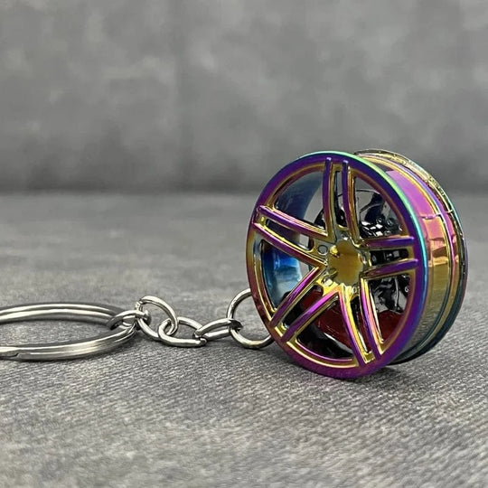 Keychain for car keys men  1pc wheel hub