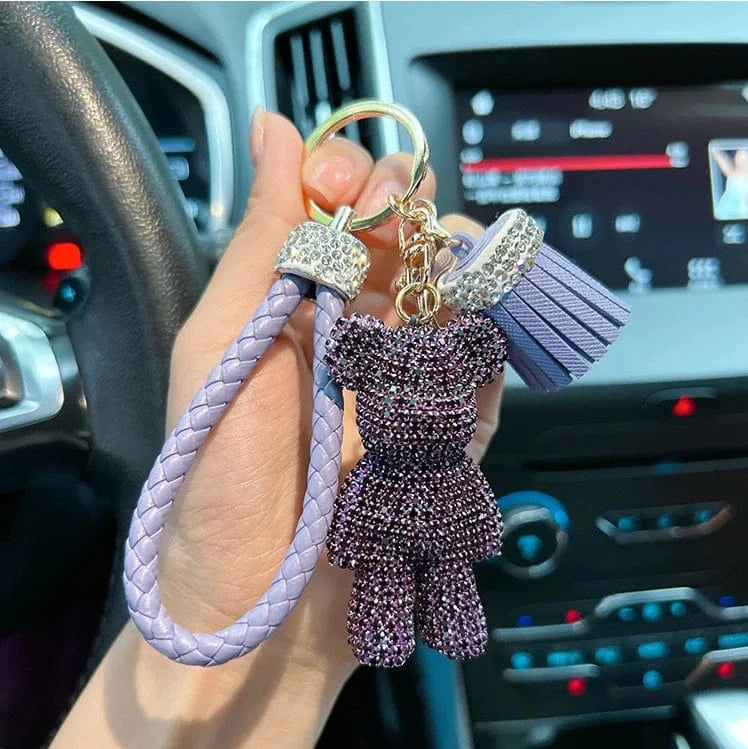 keyrings for car keys PURPLE