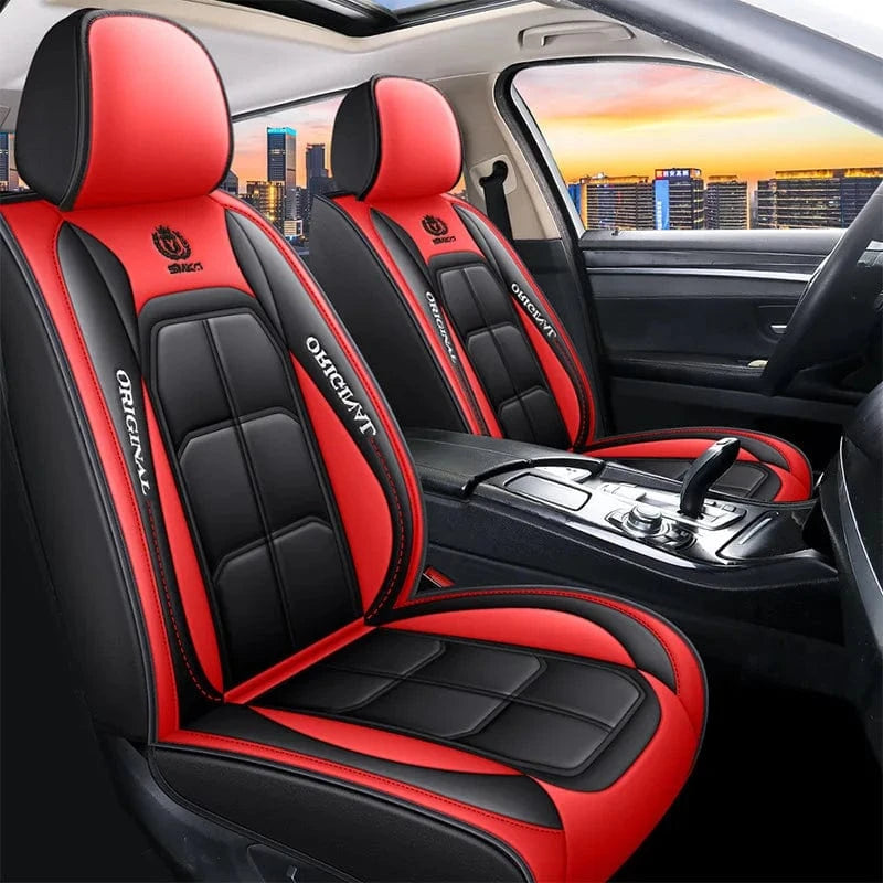 leather car seats cover​  red 2pcs