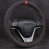 Leather steering wheel covers for cars Red thread