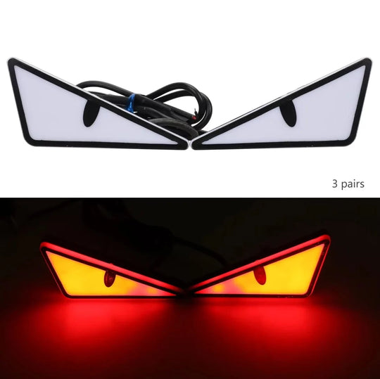 led lights for car exterior red 3 pairs