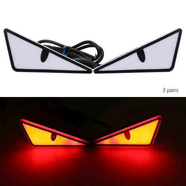 led lights for car exterior red 3 pairs