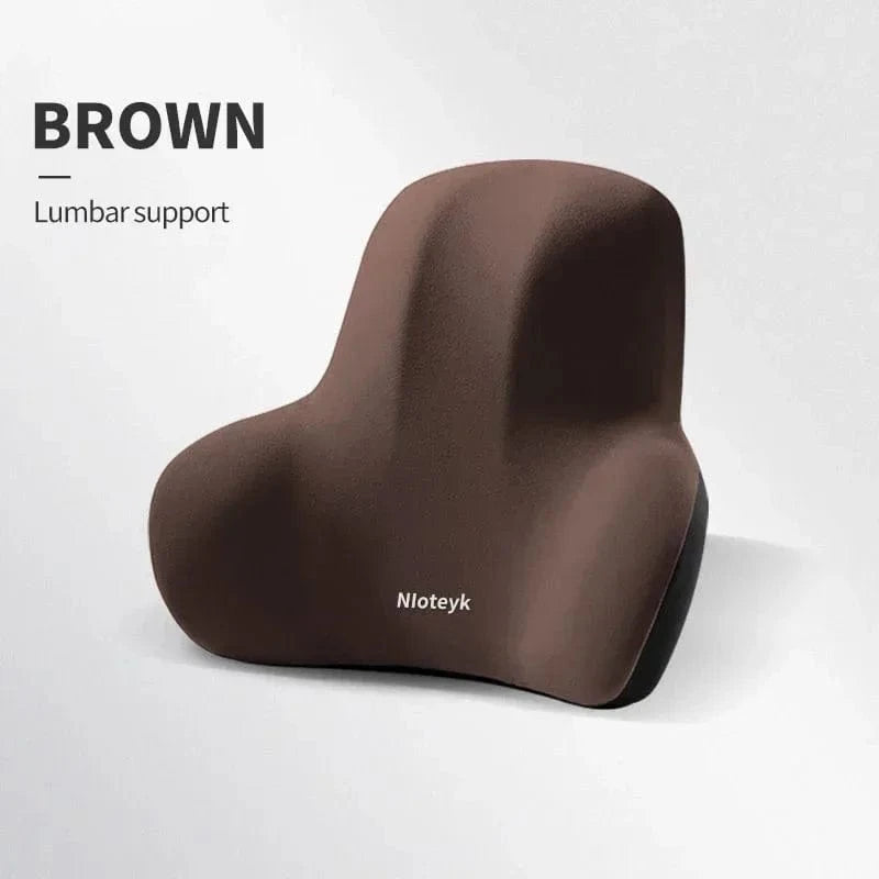 lumbar support pillow for car seat​ brown waist